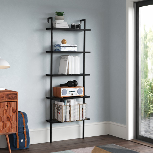 Etta Avenue Iker 173.99Cm H x 59.94Cm W Metal Ladder Bookcase & Reviews